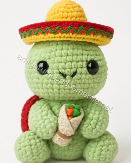 Amigurumi Paco the Burrito Turtle Free Pattern - turtle-q1p1.jpg