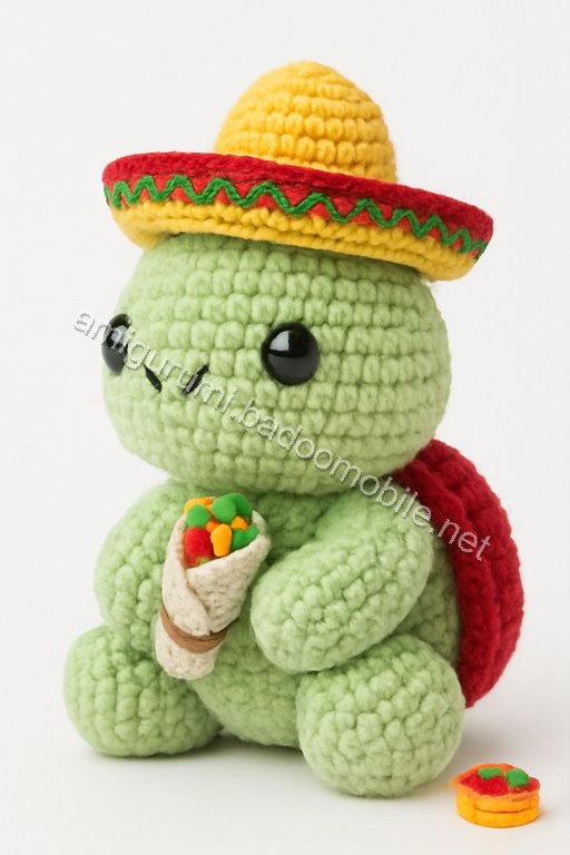 Amigurumi Paco the Burrito Turtle Free Pattern