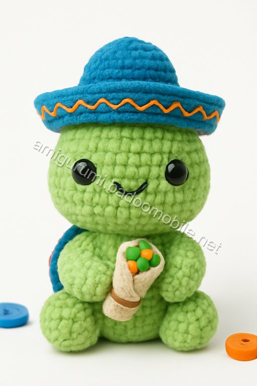 Amigurumi Paco the Burrito Turtle Free Pattern