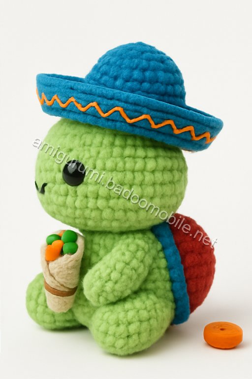 Amigurumi Paco the Burrito Turtle Free Pattern