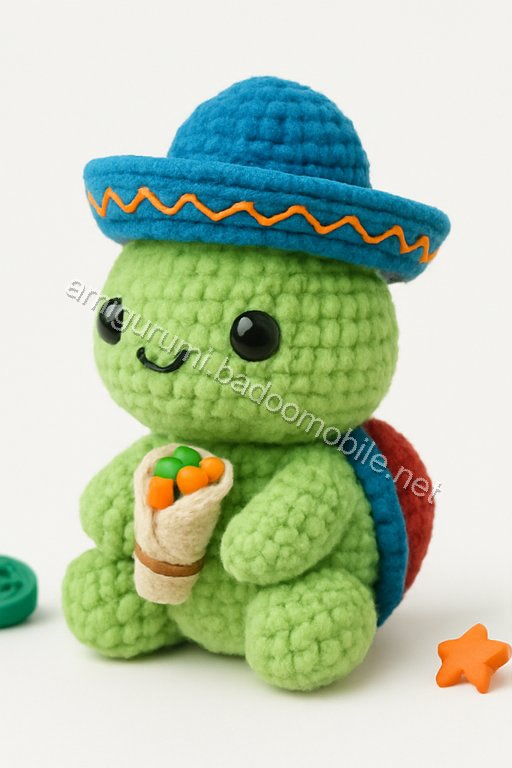 Amigurumi Paco the Burrito Turtle Free Pattern