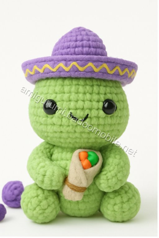 Amigurumi Paco the Burrito Turtle Free Pattern