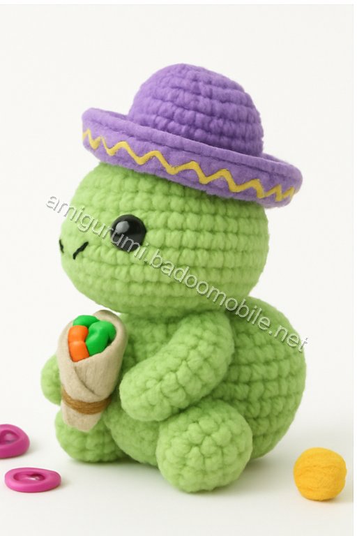 Amigurumi Paco the Burrito Turtle Free Pattern