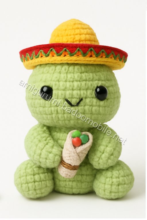 Amigurumi Paco the Burrito Turtle Free Pattern