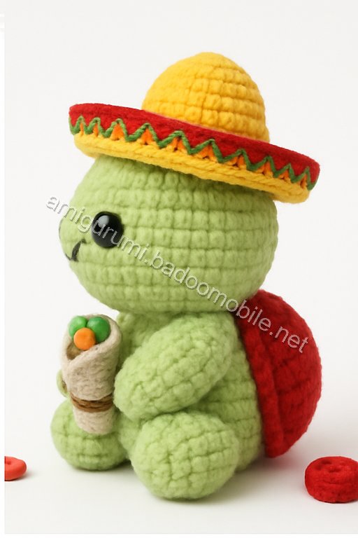 Amigurumi Paco the Burrito Turtle Free Pattern