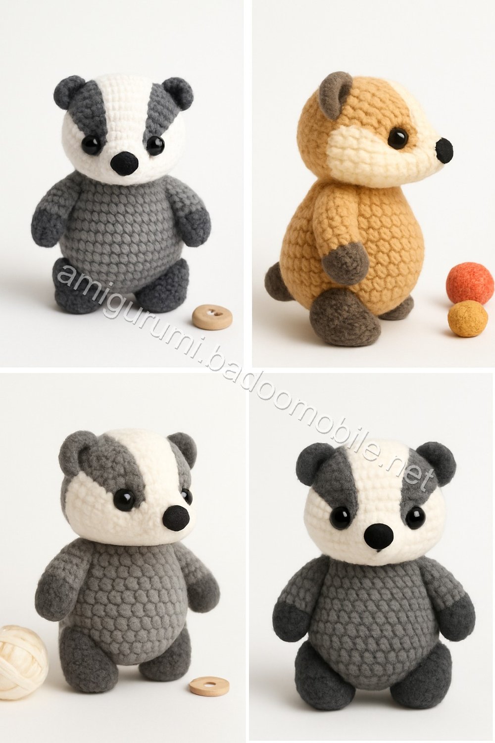 Amigurumi Badger Free Pattern