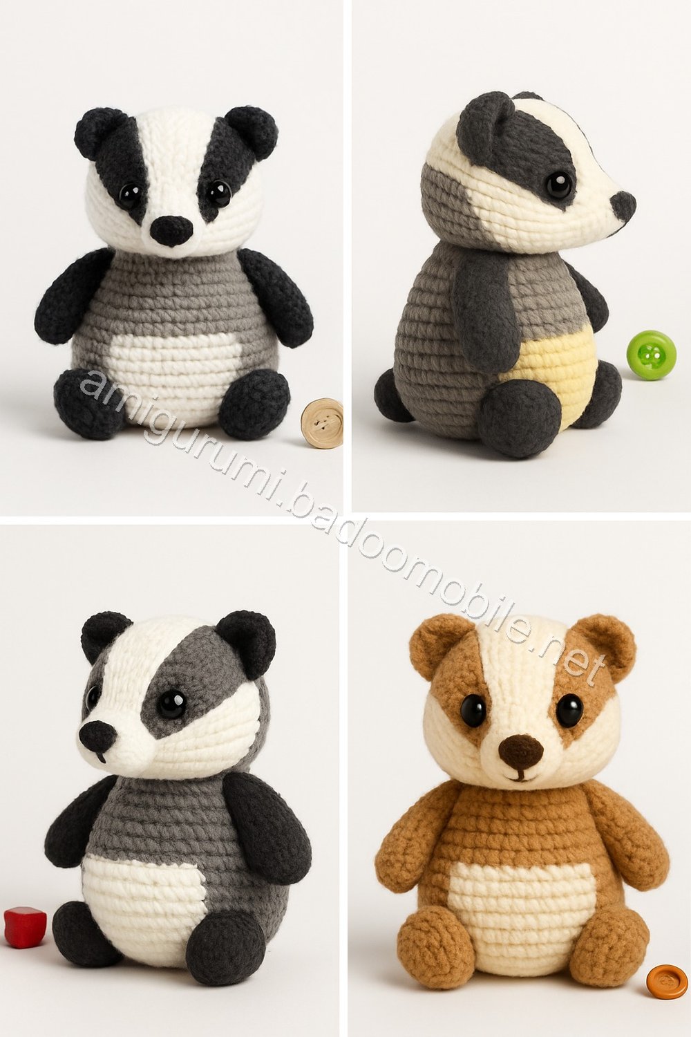 Amigurumi Badger Free Pattern