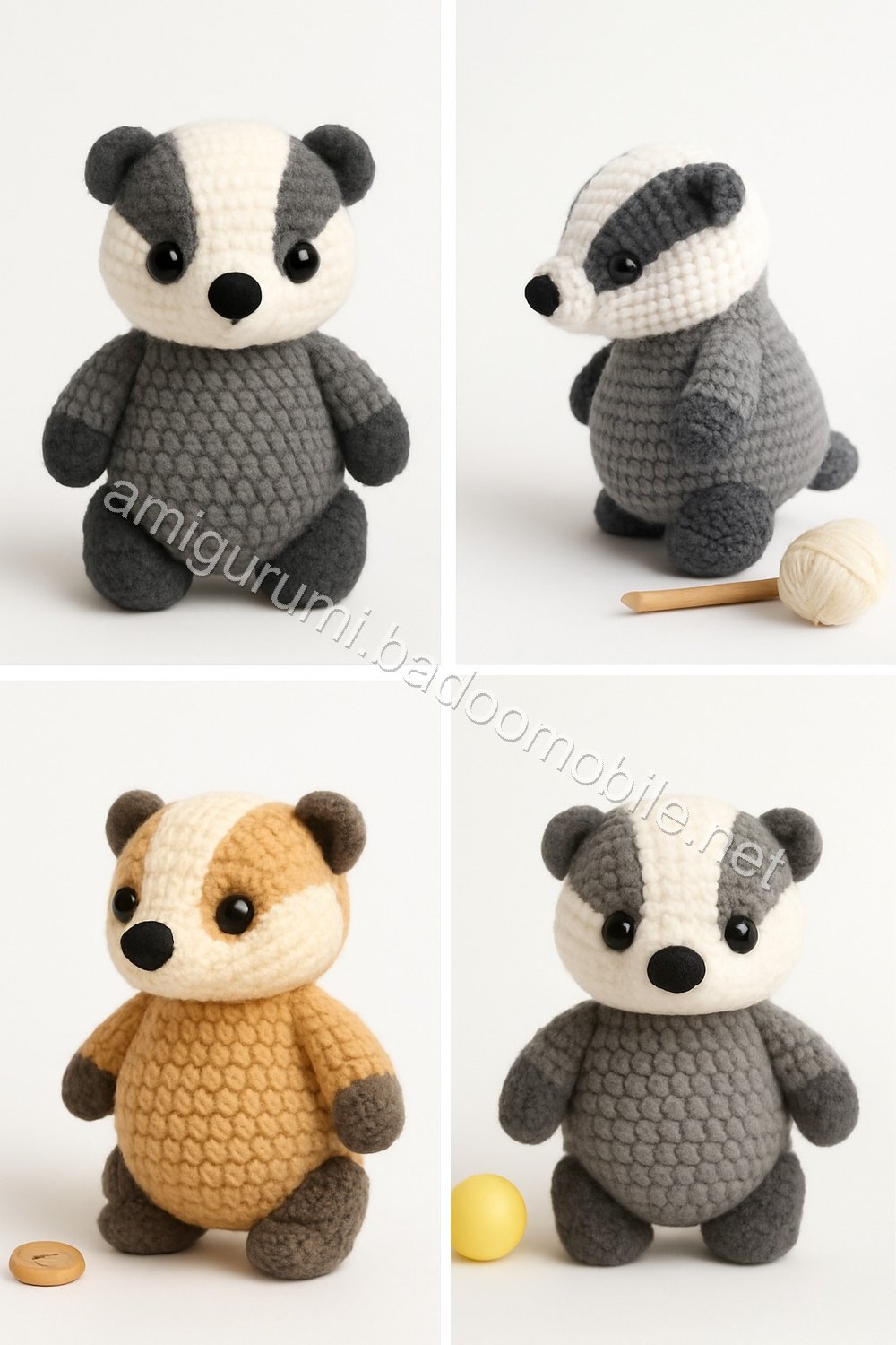 Amigurumi Badger Free Pattern