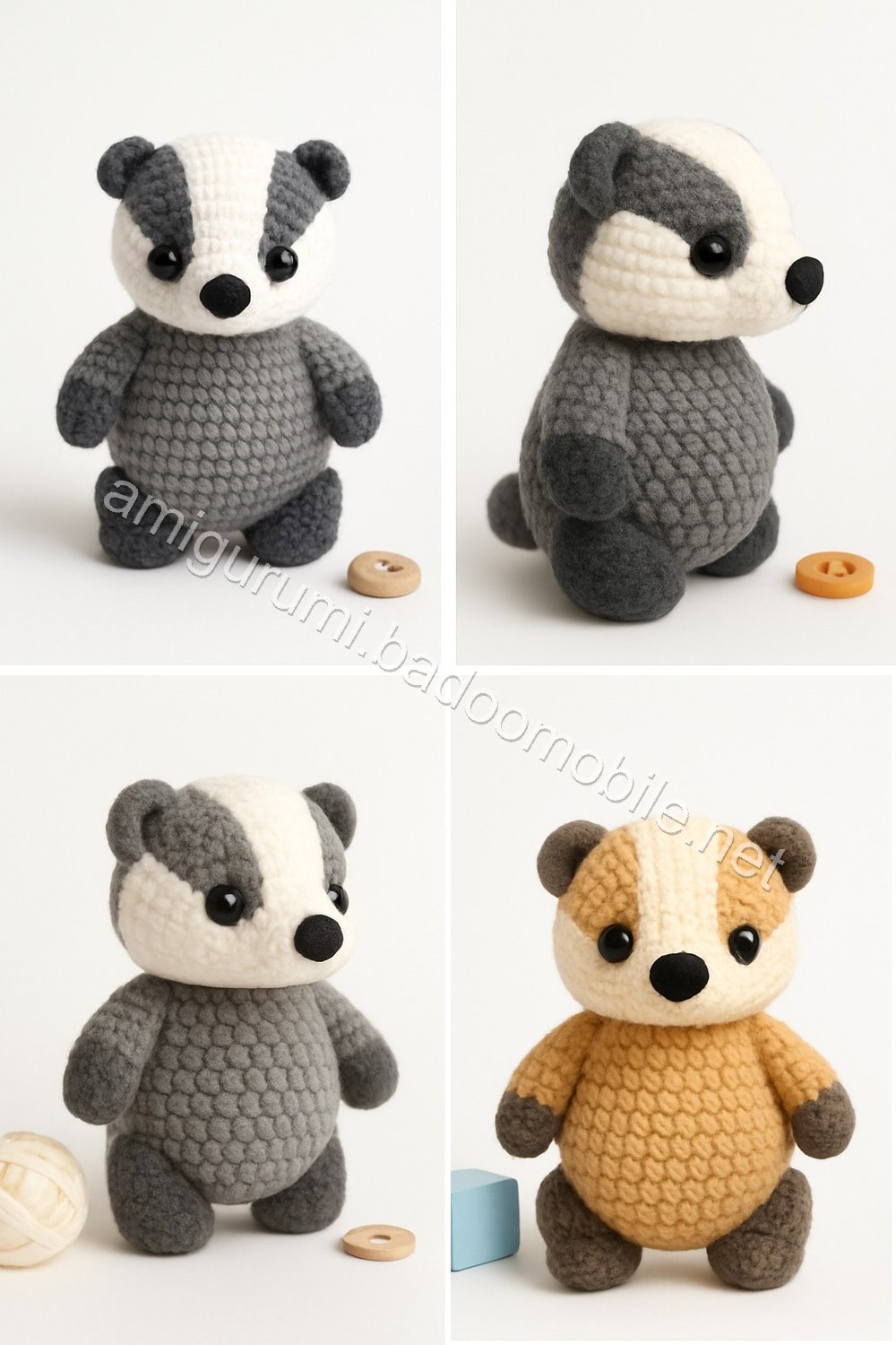 Amigurumi Badger Free Pattern