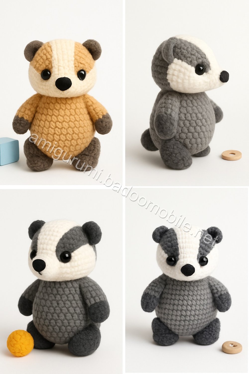 Amigurumi Badger Free Pattern