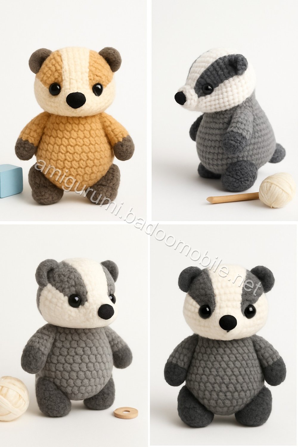 Amigurumi Badger Free Pattern