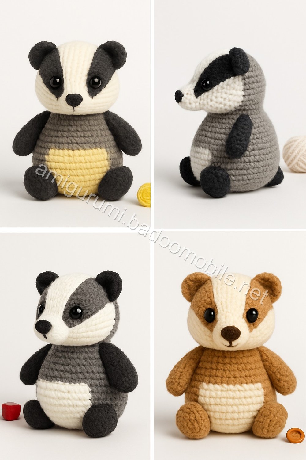 Amigurumi Badger Free Pattern