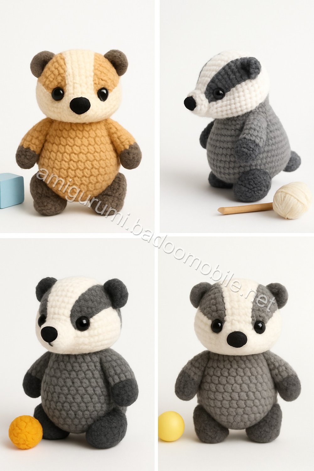 Amigurumi Badger Free Pattern