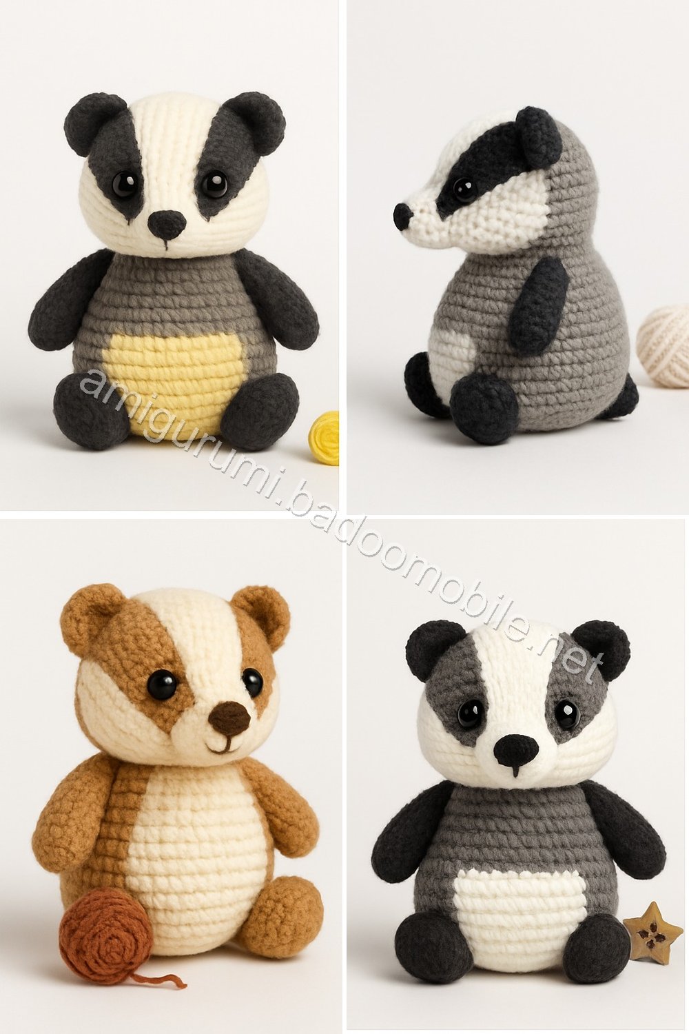 Amigurumi Badger Free Pattern