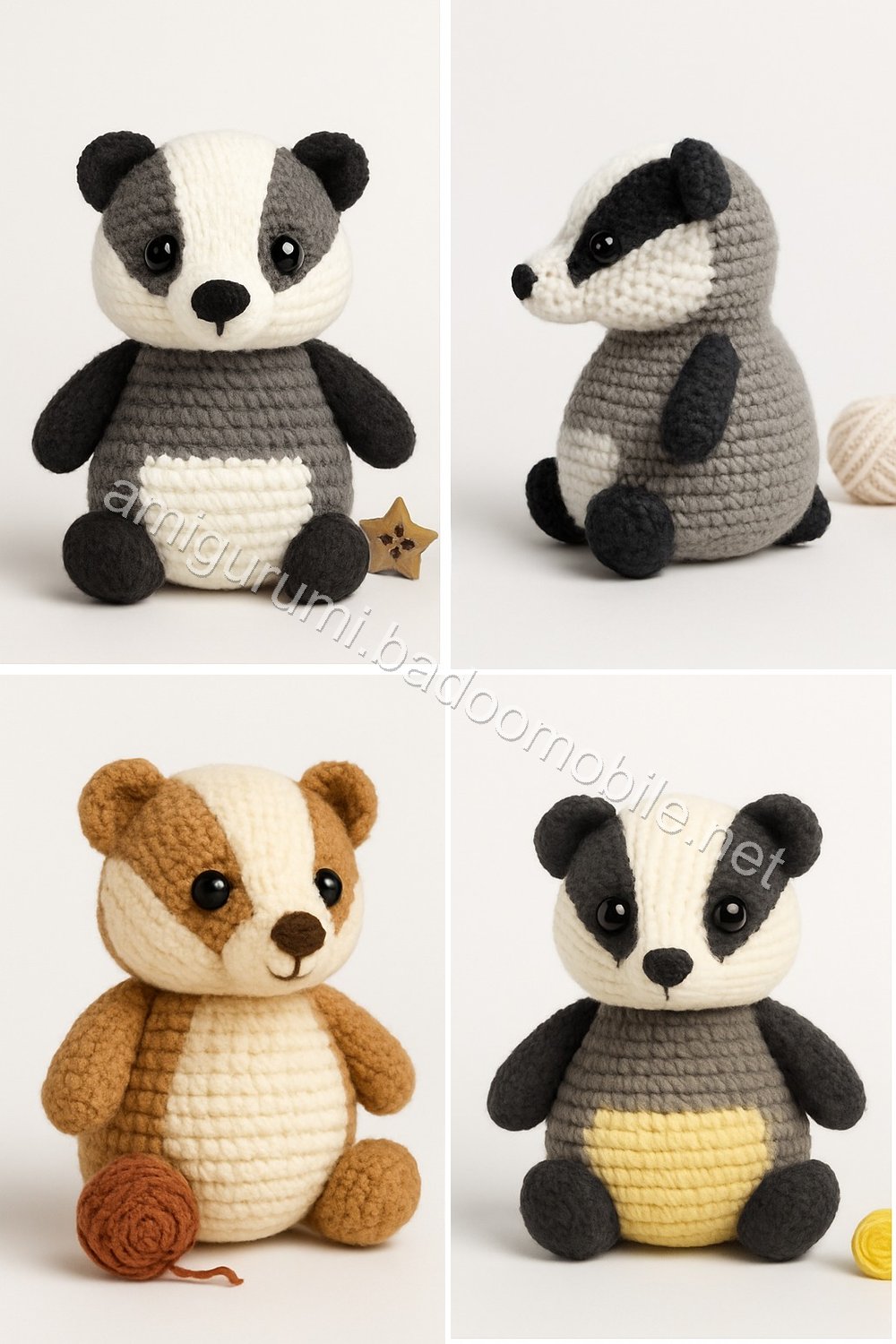 Amigurumi Badger Free Pattern