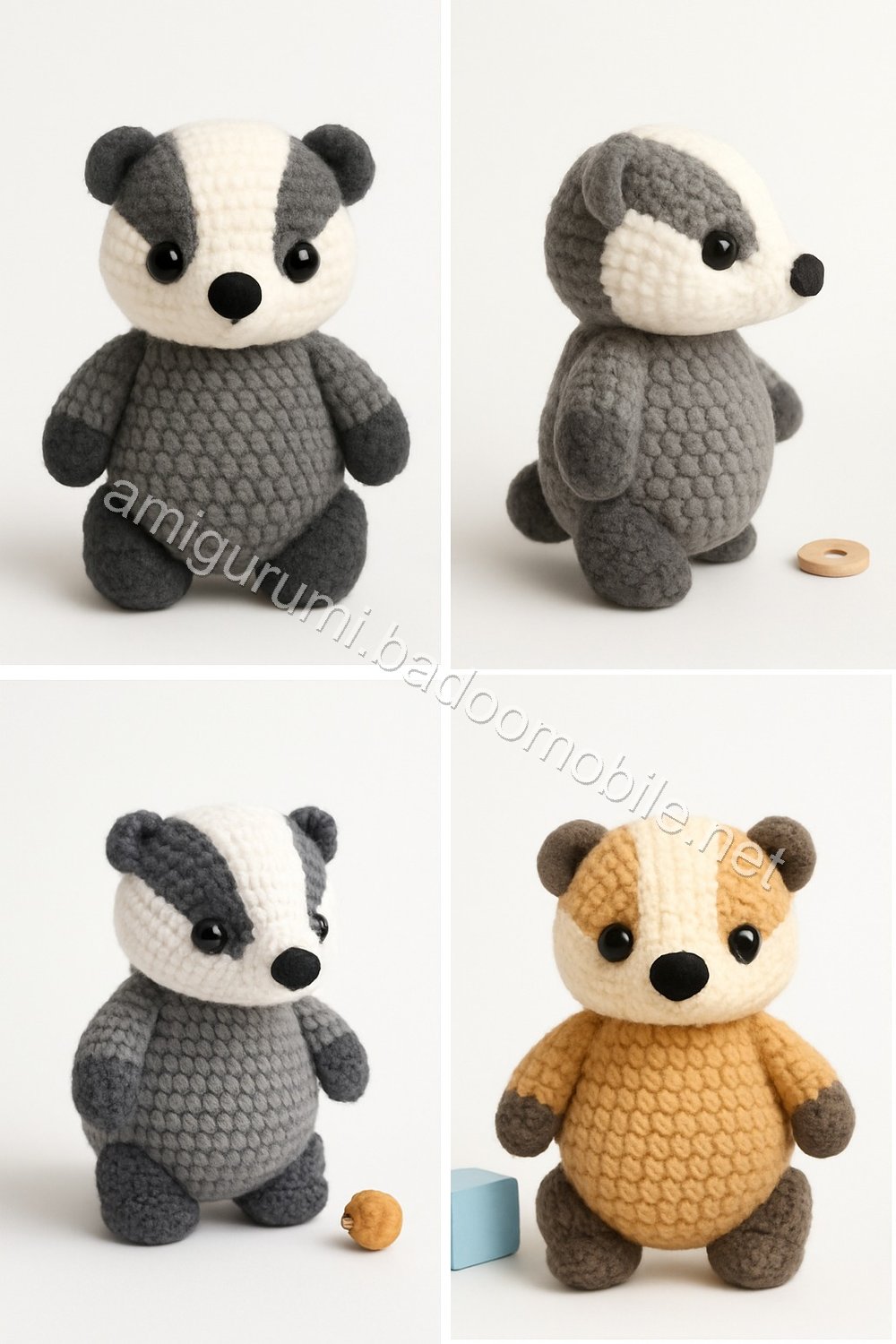 Amigurumi Badger Free Pattern
