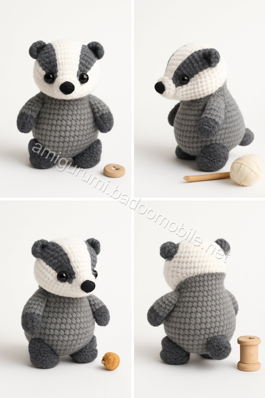 Amigurumi Badger Free Pattern