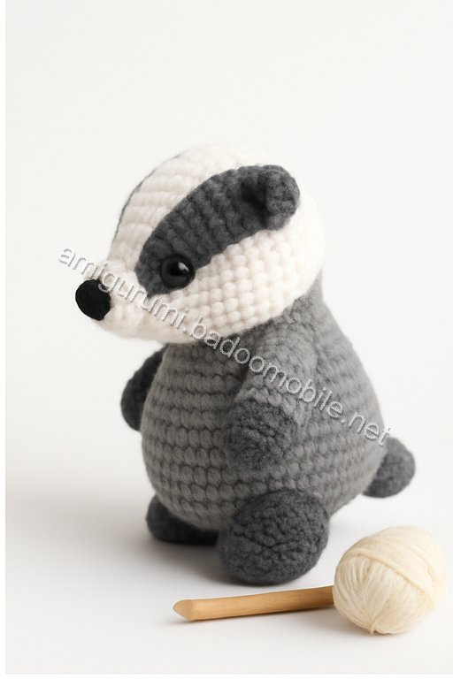 Amigurumi Badger Free Pattern