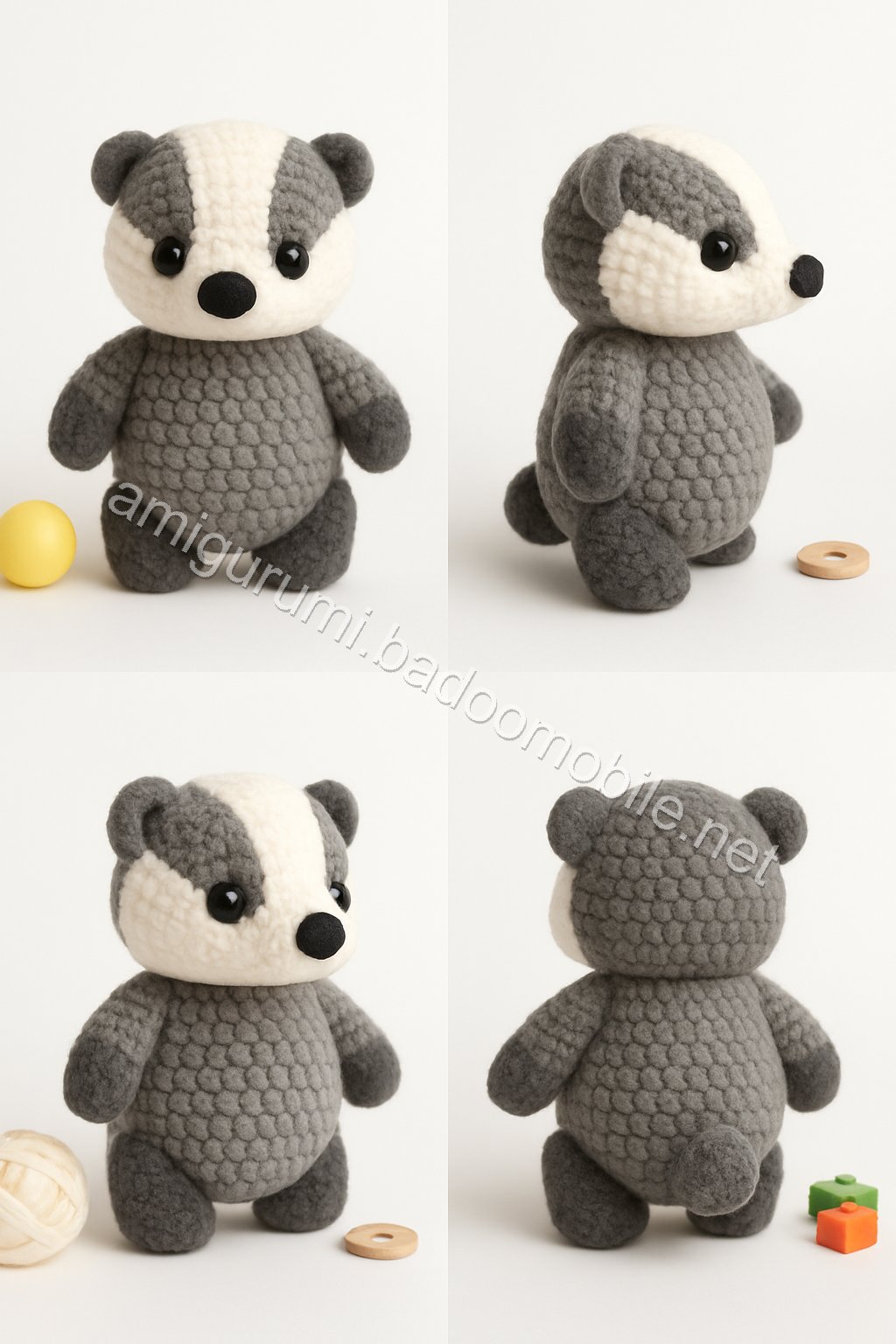 Amigurumi Badger Free Pattern