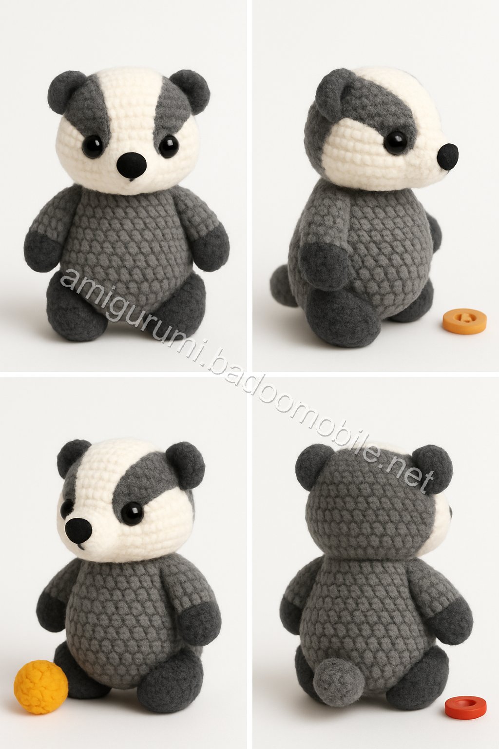 Amigurumi Badger Free Pattern