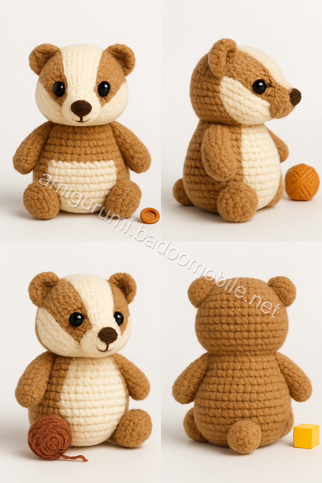 Amigurumi Badger Free Pattern