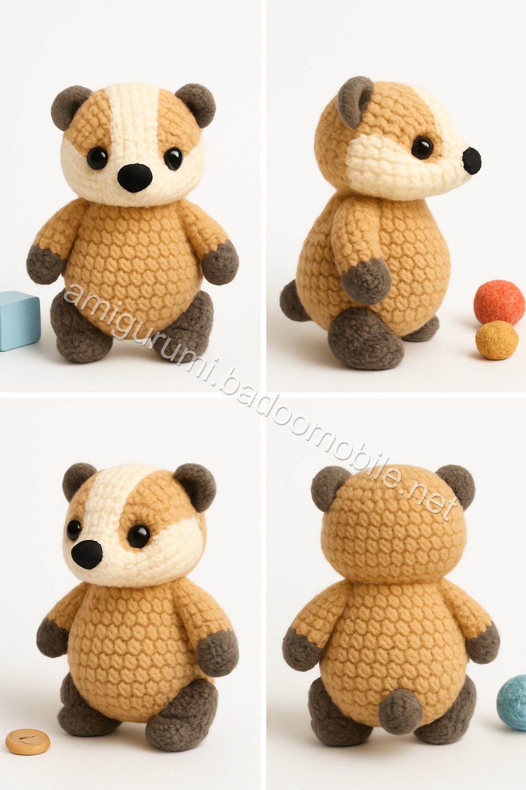 Amigurumi Badger Free Pattern