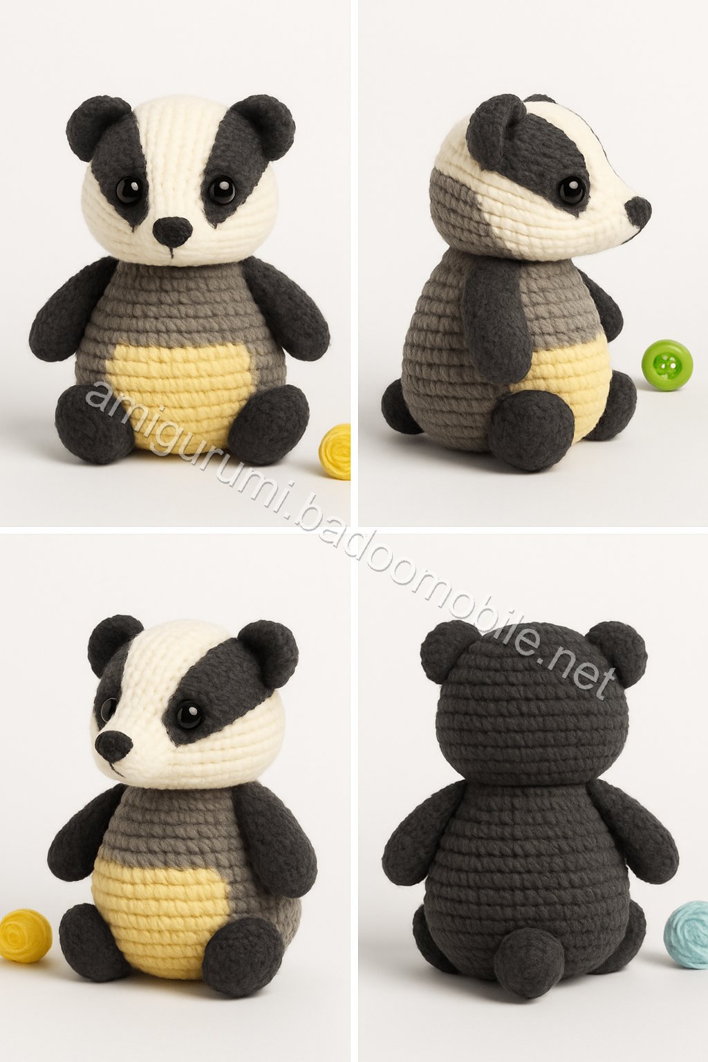 Amigurumi Badger Free Pattern