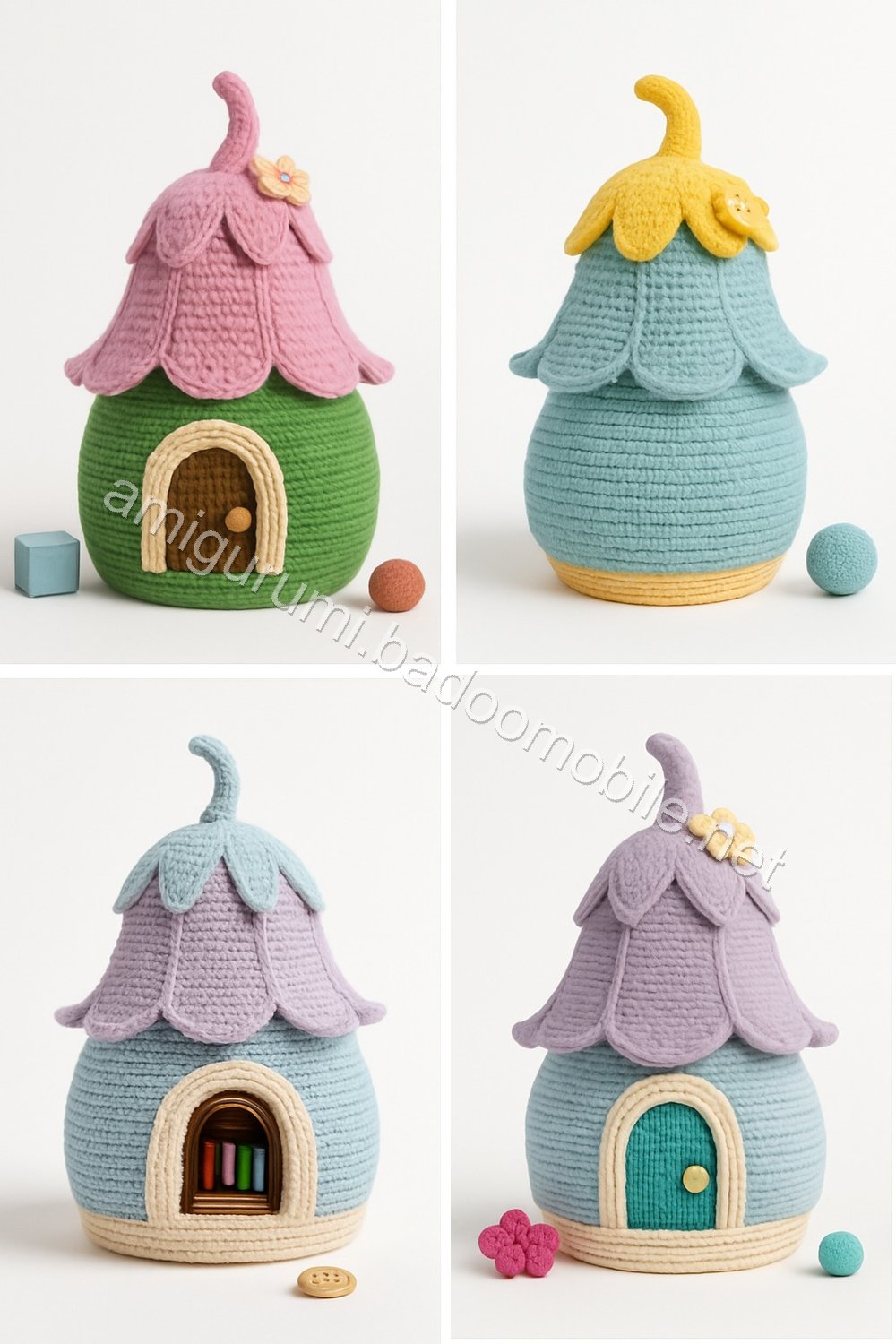 Amigurumi Bee Schoolhouse Free Pattern