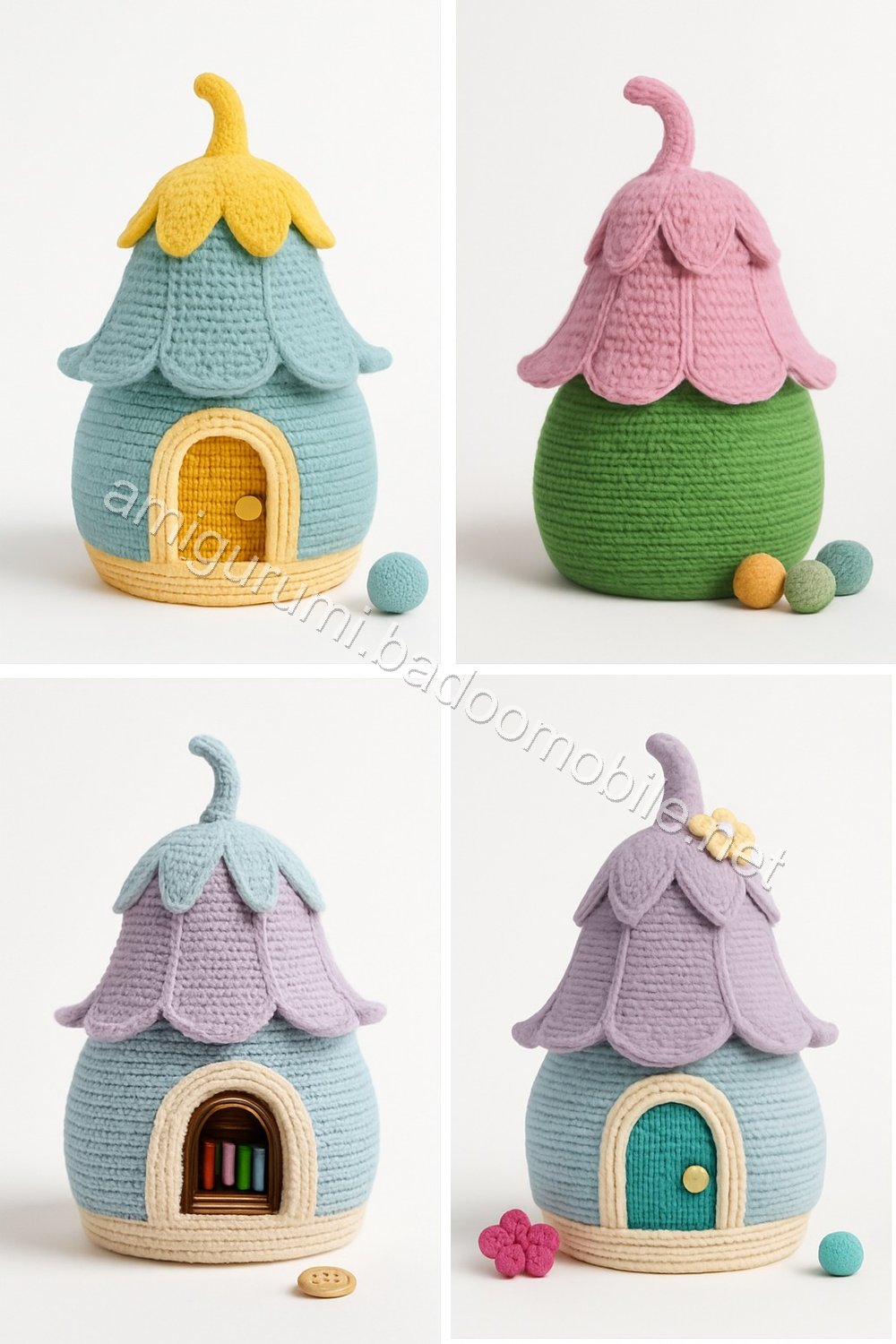 Amigurumi Bee Schoolhouse Free Pattern