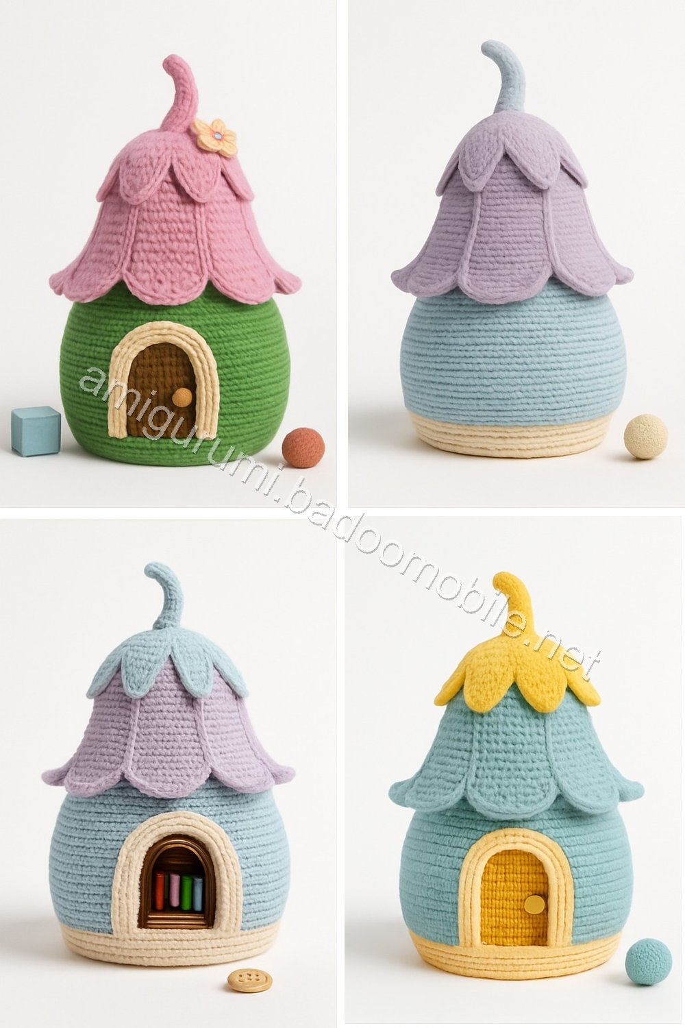Amigurumi Bee Schoolhouse Free Pattern