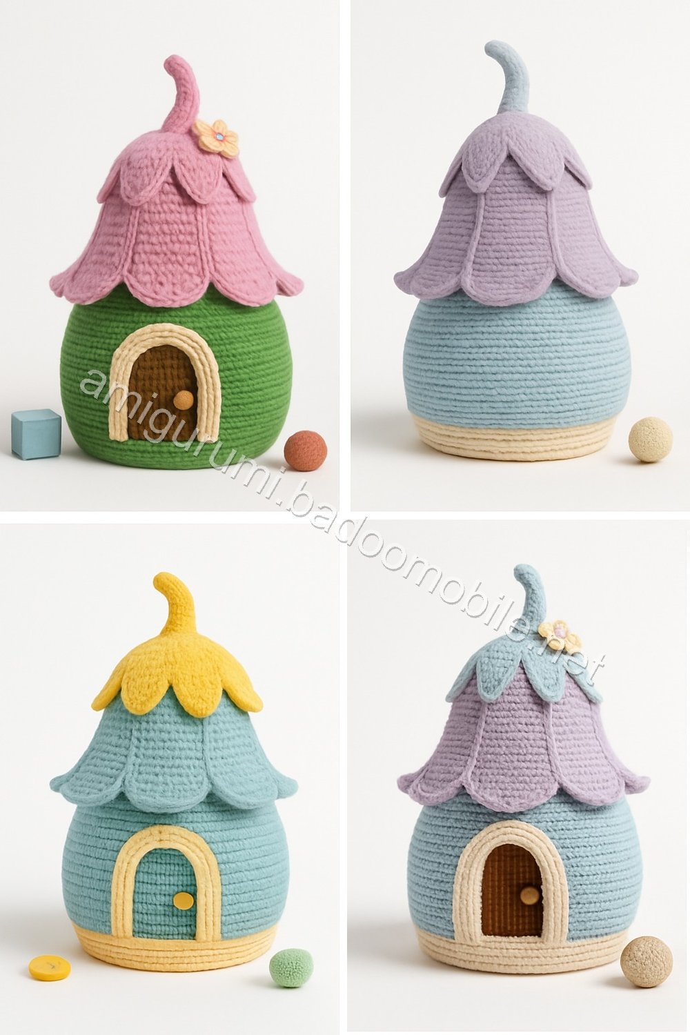 Amigurumi Bee Schoolhouse Free Pattern