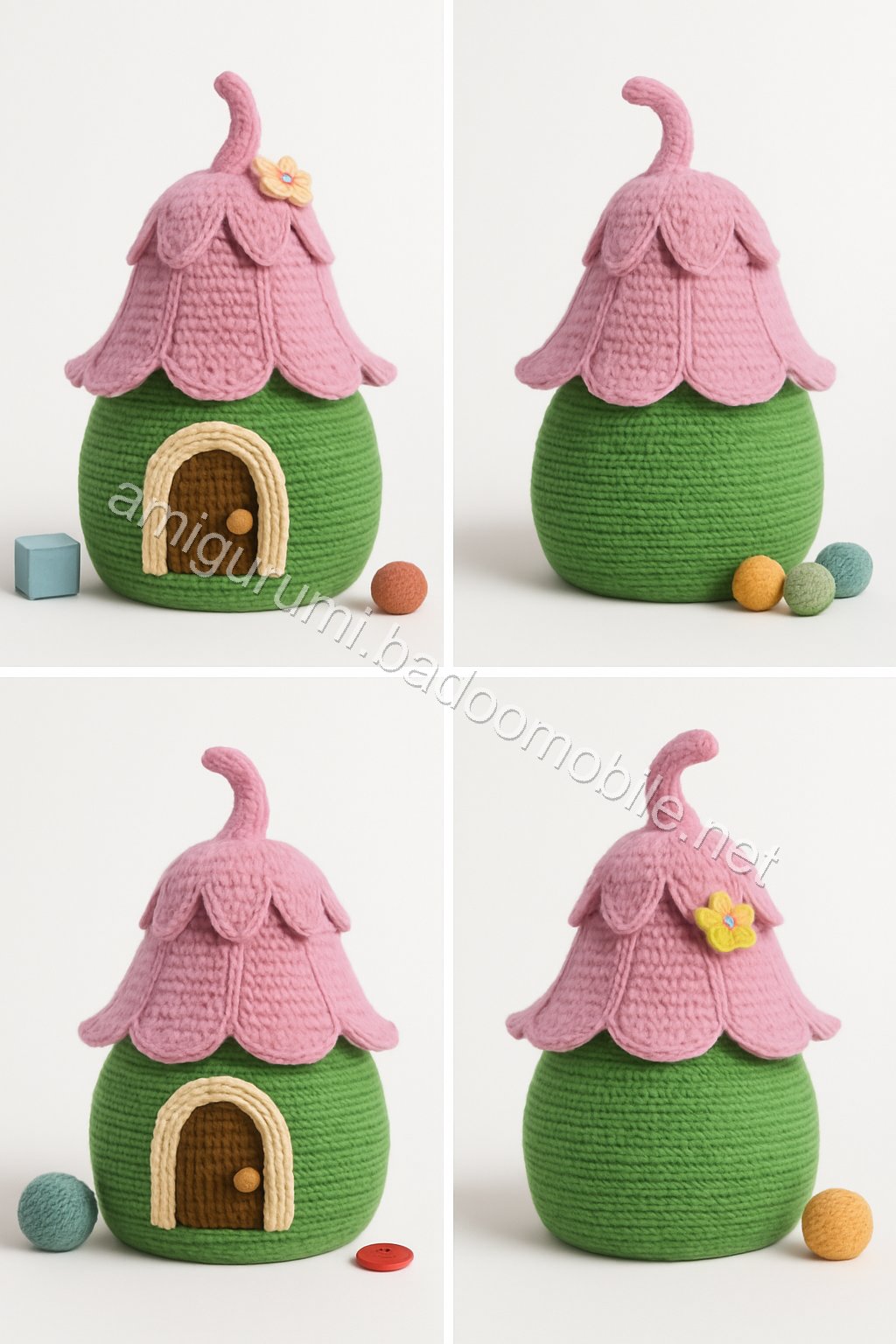 Amigurumi Bee Schoolhouse Free Pattern