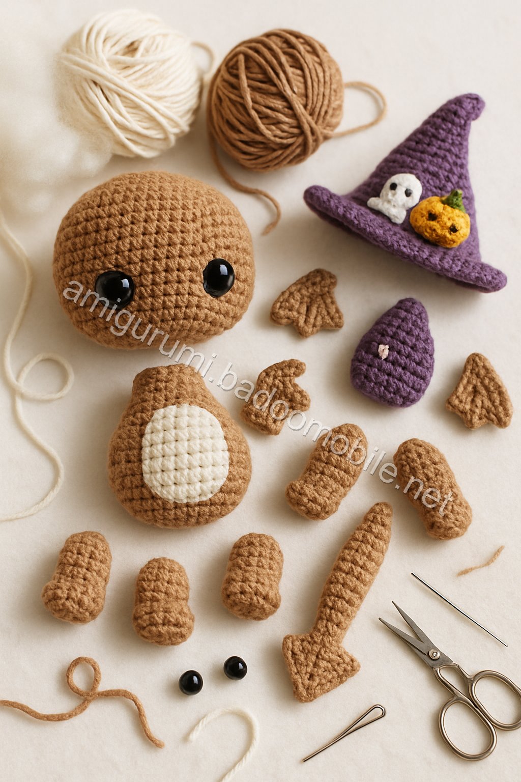 Amigurumi Autumn Dragon Free Pattern crochet parts
