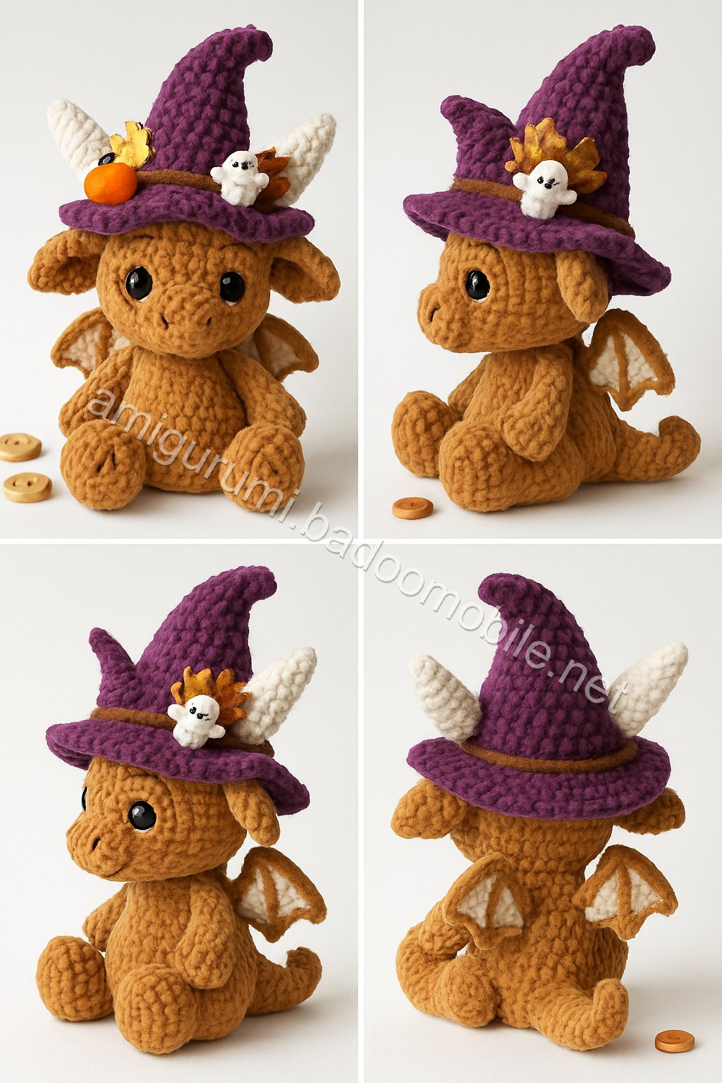 Amigurumi Autumn Dragon Free Pattern