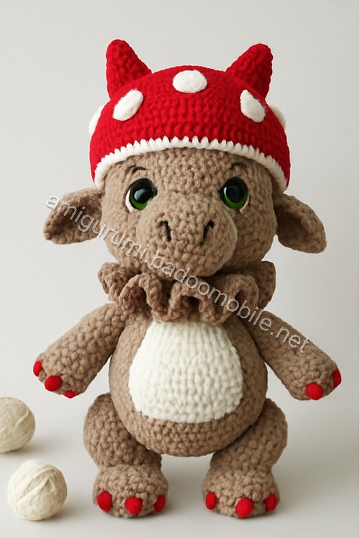 Amigurumi Mushroom Dragon Free Pattern