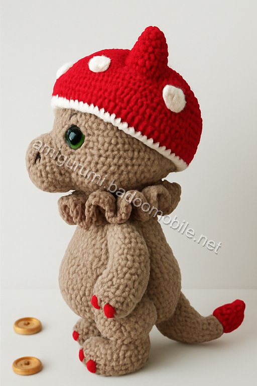 Amigurumi Mushroom Dragon Free Pattern