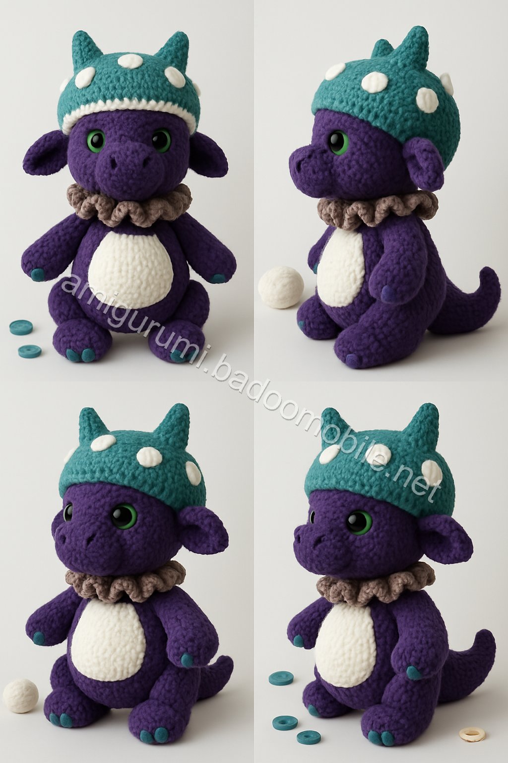 Amigurumi Mushroom Dragon Free Pattern