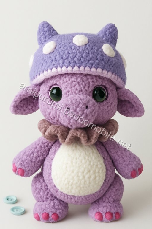 Amigurumi Mushroom Dragon Free Pattern