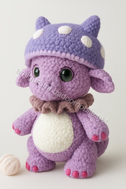 Amigurumi Mushroom Dragon Free Pattern