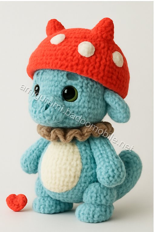Amigurumi Mushroom Dragon Free Pattern
