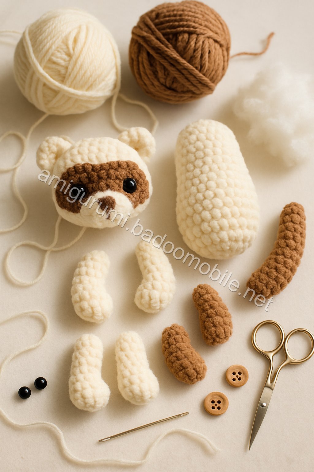 Amigurumi Pocket Ferret Free Pattern