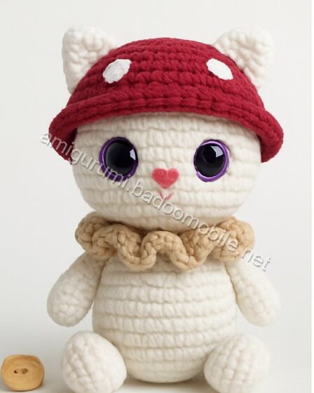 Amigurumi Mushroom Kitten Free Pattern - kitten-q1p1.jpg