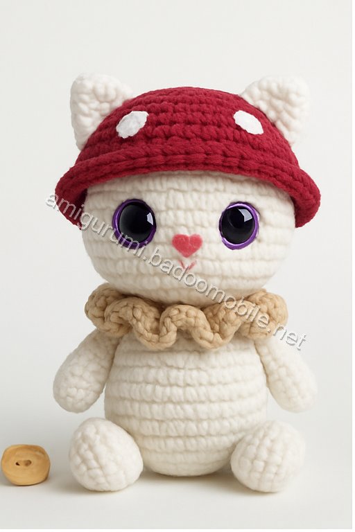 Amigurumi Mushroom Kitten Free Pattern