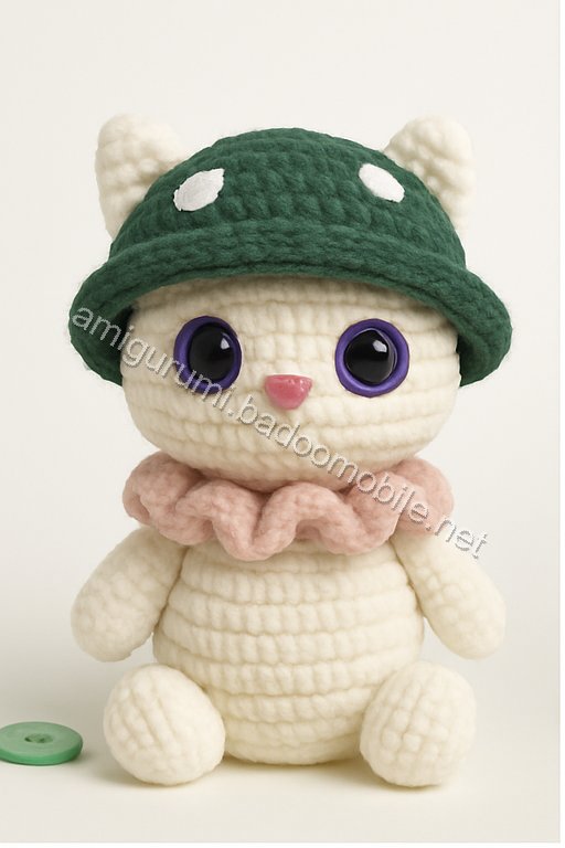 Amigurumi Mushroom Kitten Free Pattern