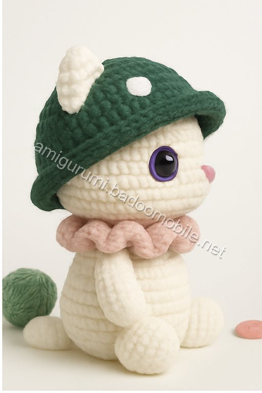 Amigurumi Mushroom Kitten Free Pattern