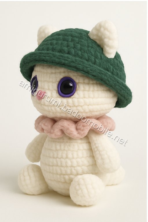 Amigurumi Mushroom Kitten Free Pattern