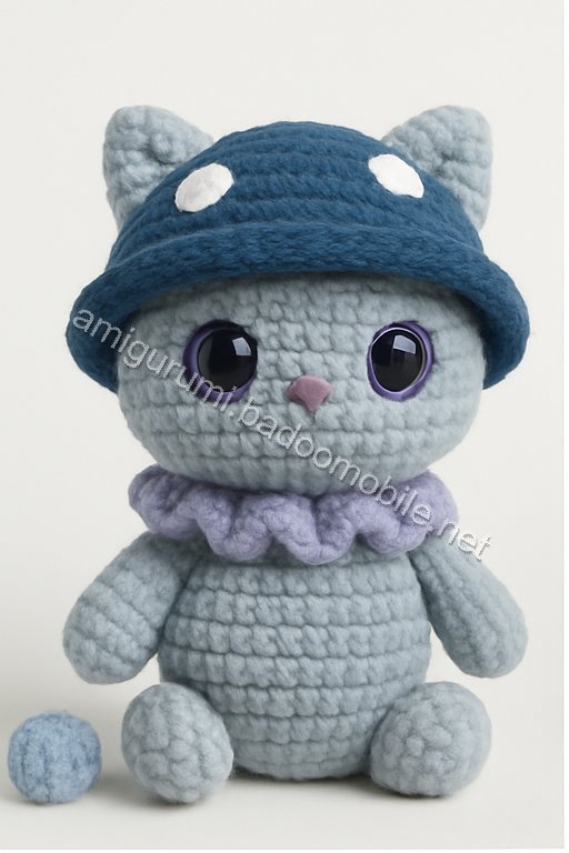 Amigurumi Mushroom Kitten Free Pattern