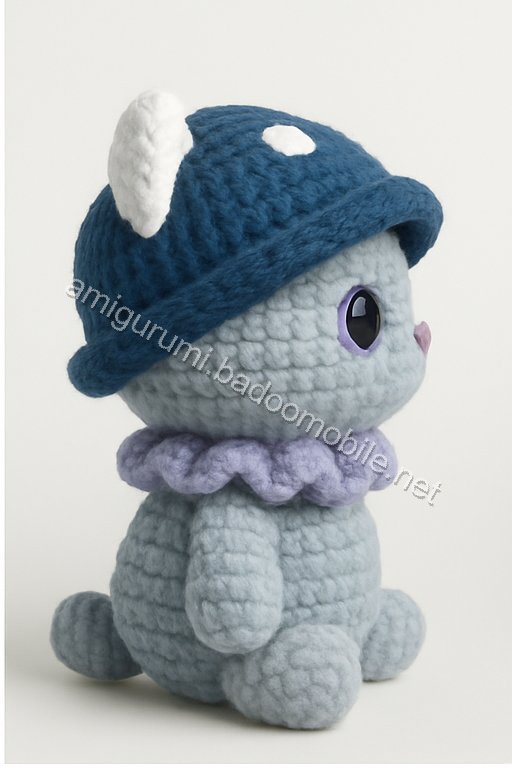 Amigurumi Mushroom Kitten Free Pattern