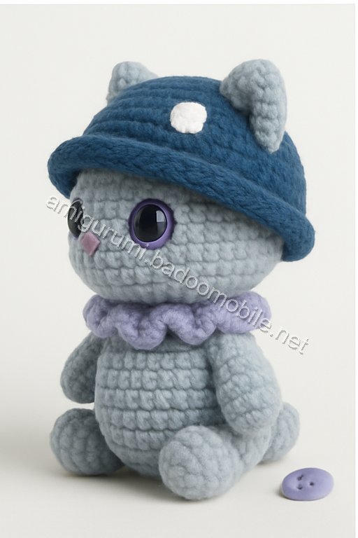 Amigurumi Mushroom Kitten Free Pattern