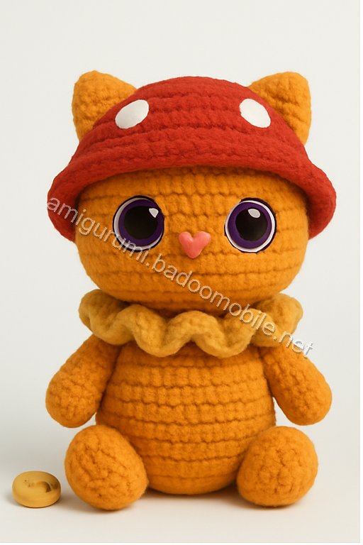 Amigurumi Mushroom Kitten Free Pattern
